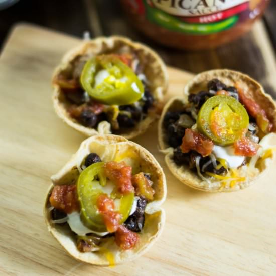 Easy Vegetarian Taco Cups