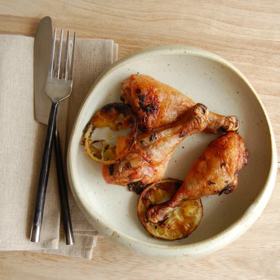 Marjoram Orange Roast Chicken
