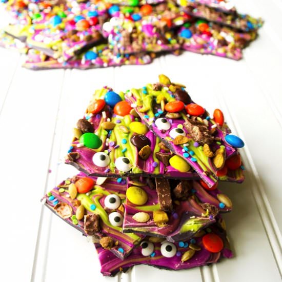 Monster Mash Halloween Candy Bark