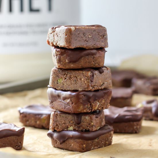 Ginger Chocolate Protein Bars