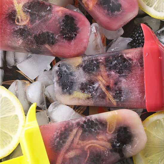 Blackberry Lemon Tea Pops