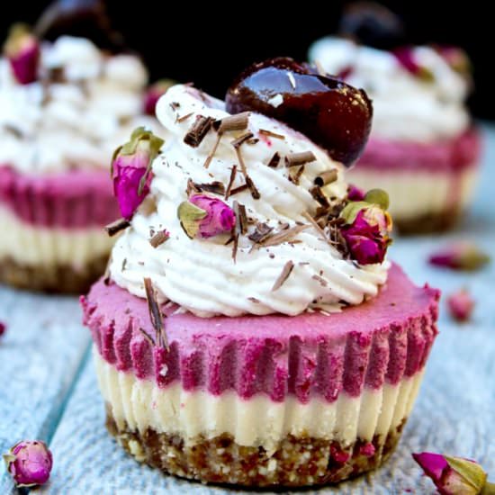 Cherry-Coconut Cheesecake Bites