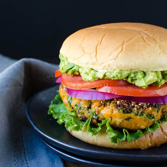 Cornmeal Crusted Veggie Burgers