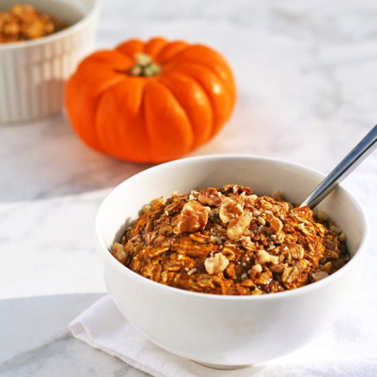 Baked Pumpkin Oatmeal