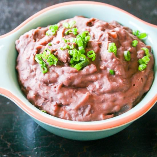 Creamy Refried Black Beans