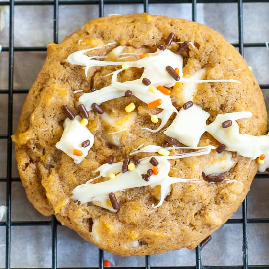White Chocolate Pumpkin Cookies