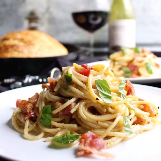 carbonara & rosemary artisan bread