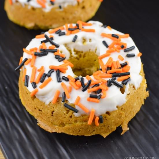 Pumpkin Oatmeal Doughnuts