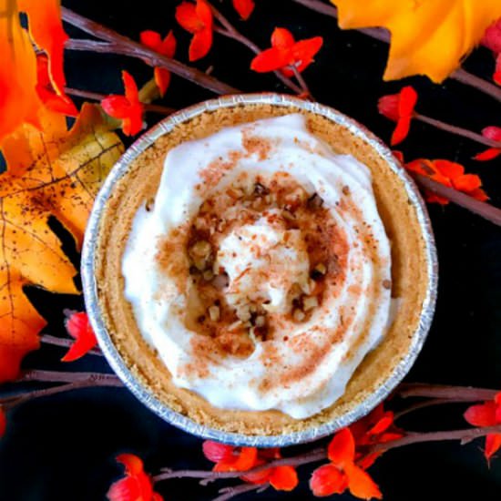 Pumpkin Pie with Pecans (No Bake)