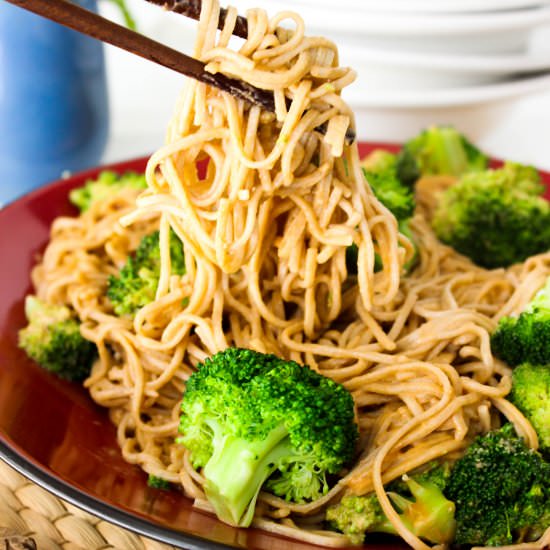 Peanut Butter Soba Noodles