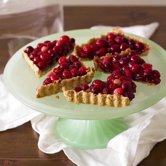 Nut-Crusted Cranberry Tart