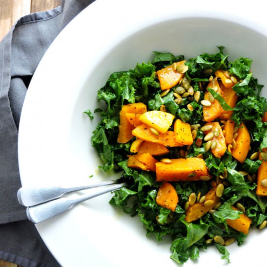 Kale and Butternut Squash Salad