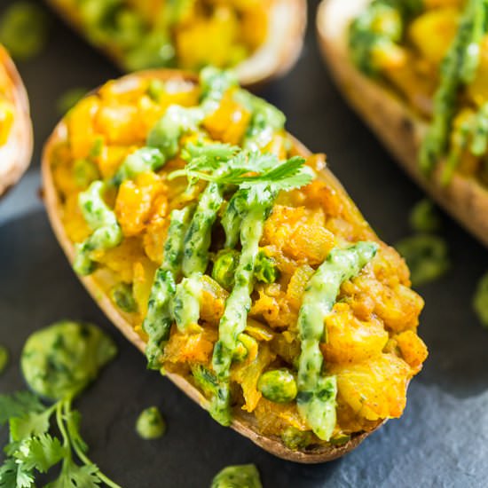 Samosa Style Twice Baked Potatoes