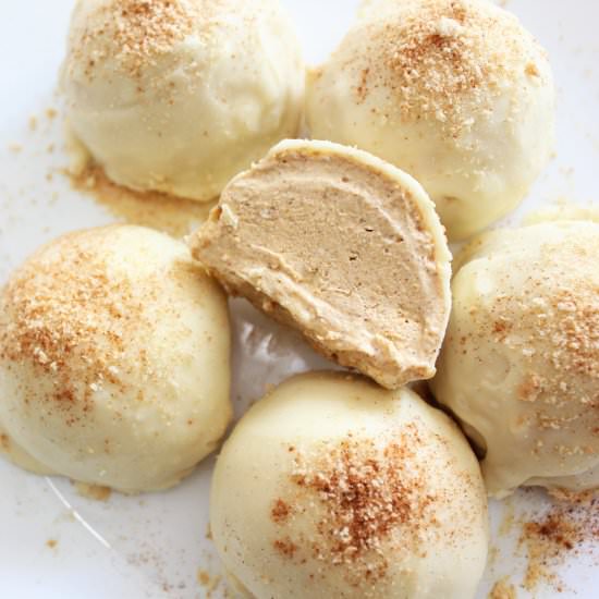 No Bake Pumpkin Cheesecake Bites