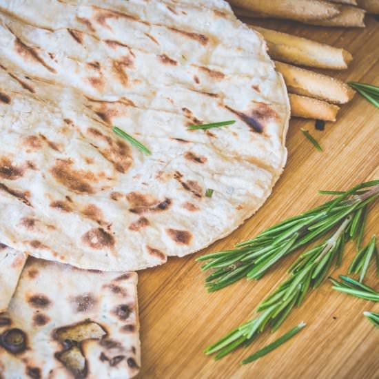Easy Grilled Naan Bread