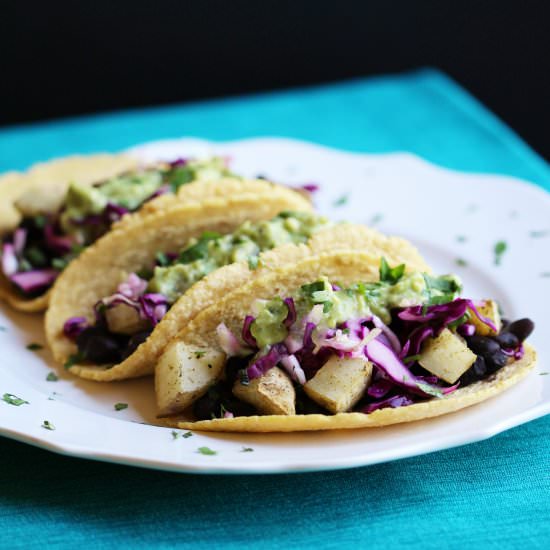 Black Bean & Potato Tacos