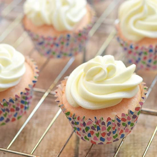 Pink Velvet Cupcakes