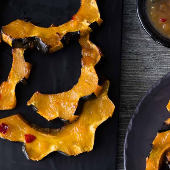 Roasted Acorn Squash Slices