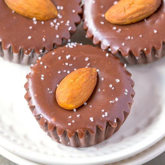 3 Ingredient Chocolate Almond Fudge