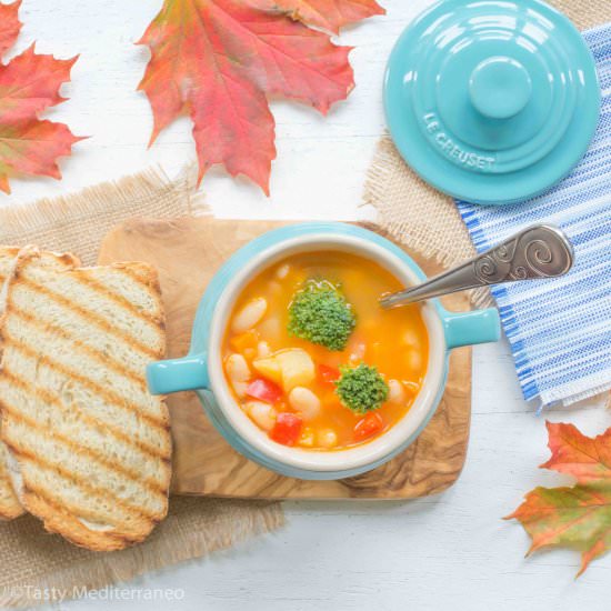White bean & vegetable soup