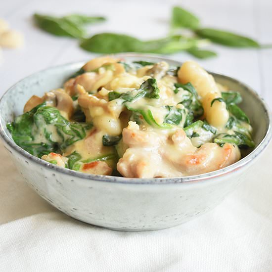 Creamy Chicken and Spinach Gnocchi