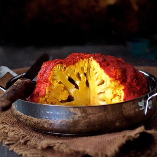 Whole Roasted Tandoori Cauliflower
