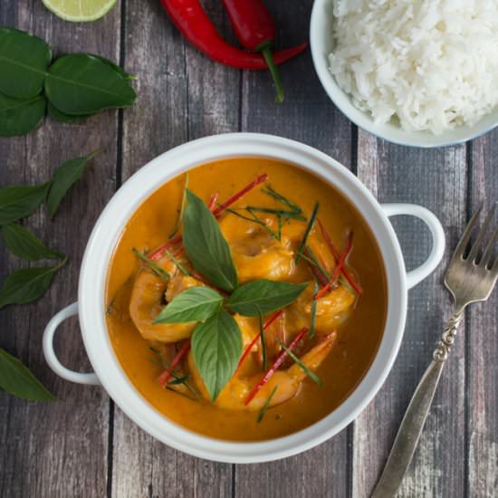 Easy Thai Red Curry Shrimp