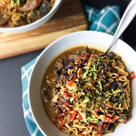 Spicy Beef Ramen Bowl