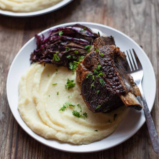 Short Ribs with Parsnip Puree
