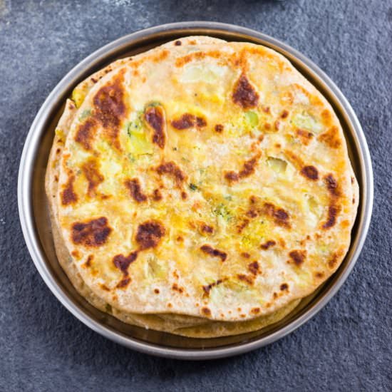 Sweet Potato Cheese Paratha