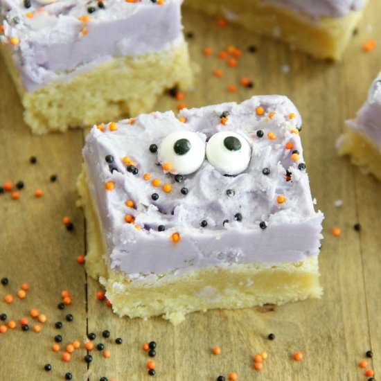 Monster Sugar Cookie Bars