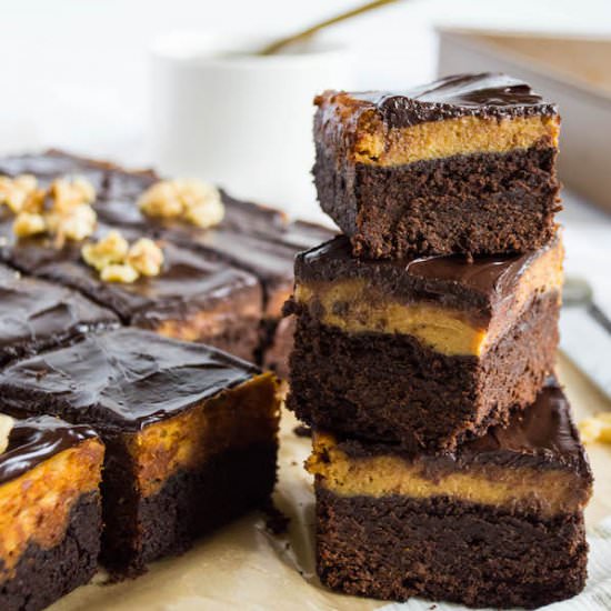Pumpkin Pie Layer Brownies