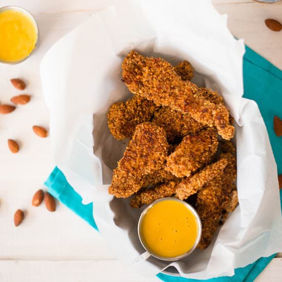 Almond-Crusted Baked Chicken Strips