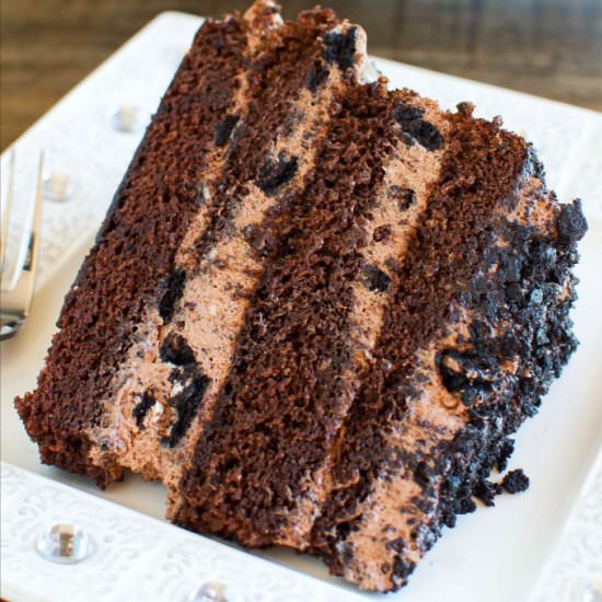 Chocolate Dirt Cake Layer Cake