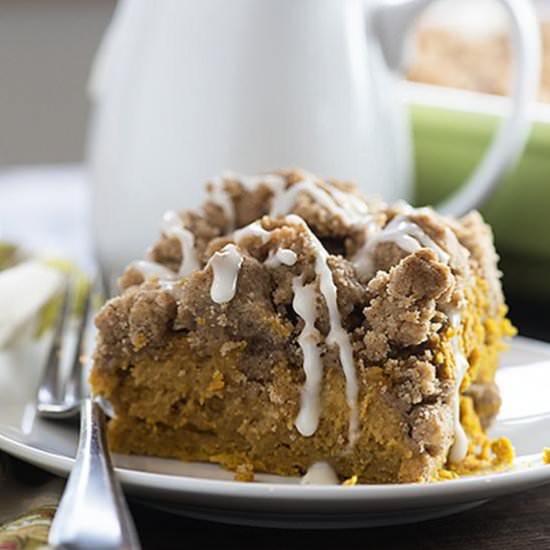 Pumpkin Coffee Cake with Streusel