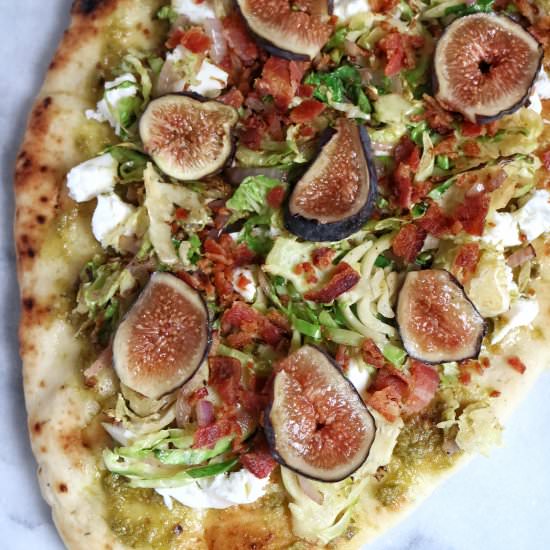 Brussels, Bacon & Fig Pizza