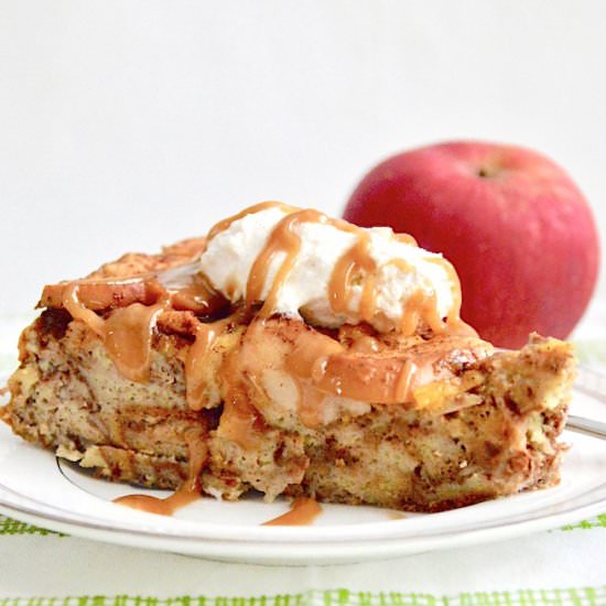 Apple Cheddar Pie Bread Pudding