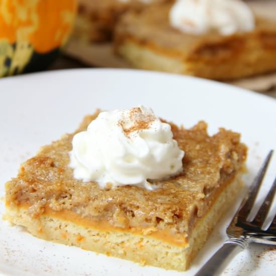 Pumpkin Pie Cake Bars