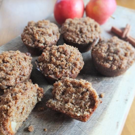 Bran Flax Apple Cinnamon Muffins
