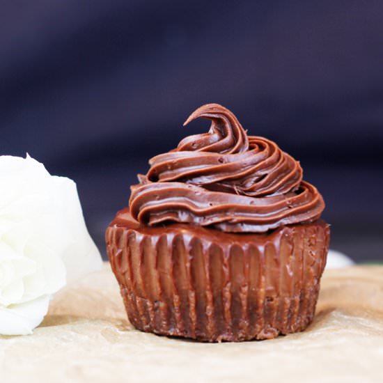 Dark Chocolate Vegan Cupcakes
