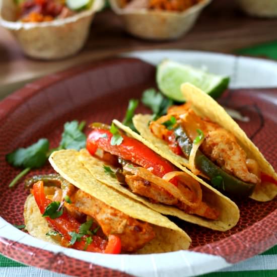 Chicken Fajita Burrito Bowls