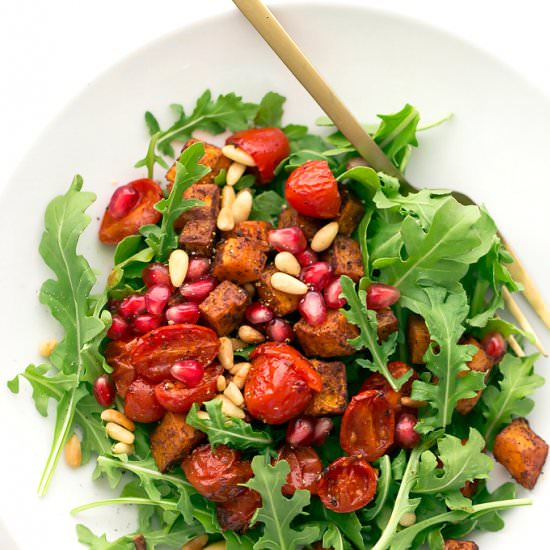 Butternut, Tomato + Arugula Salad
