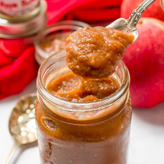 Slow cooker apple butter (no sugar)