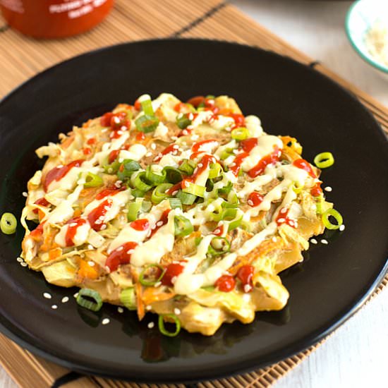 Vegetarian okonomiyaki