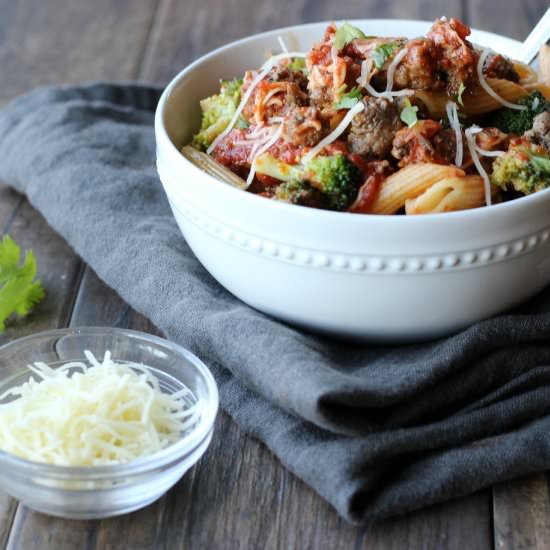 Easy Baked Pasta with Ground Beef
