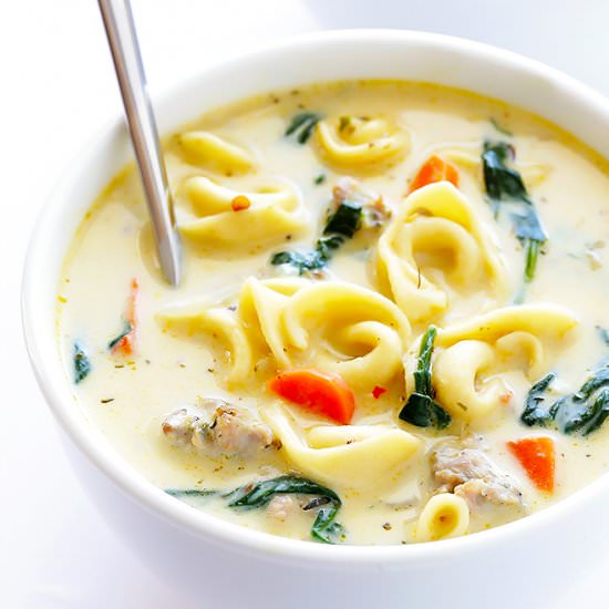 Creamy Tortellini Soup