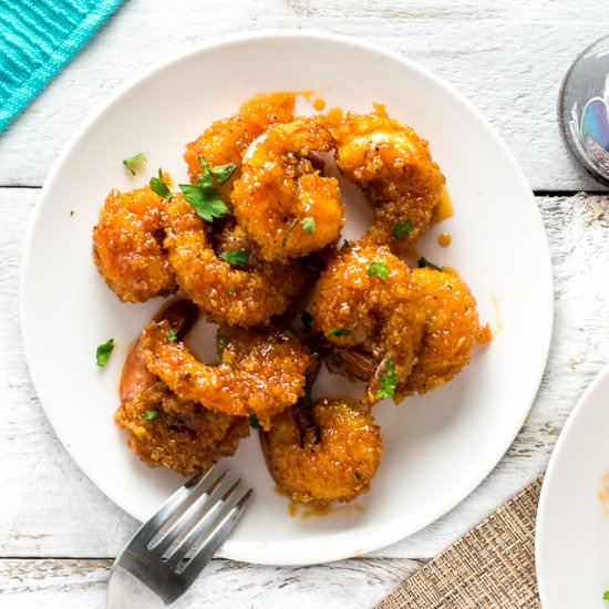 Sticky Oven Baked Shrimp