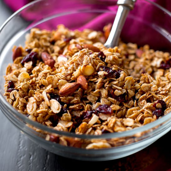 Maple Almond Cranberry Granola