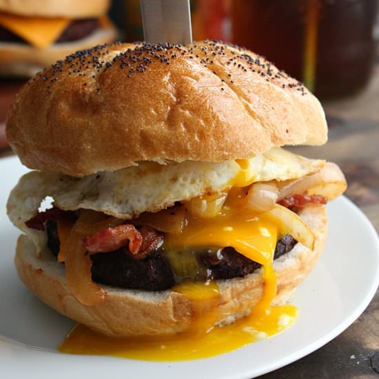 BBQ Meatloaf Burger