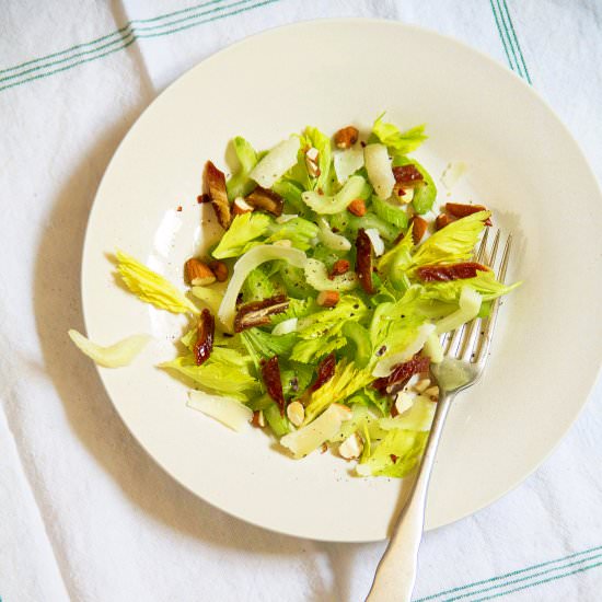 Celery Salad with Parmesan & Dates